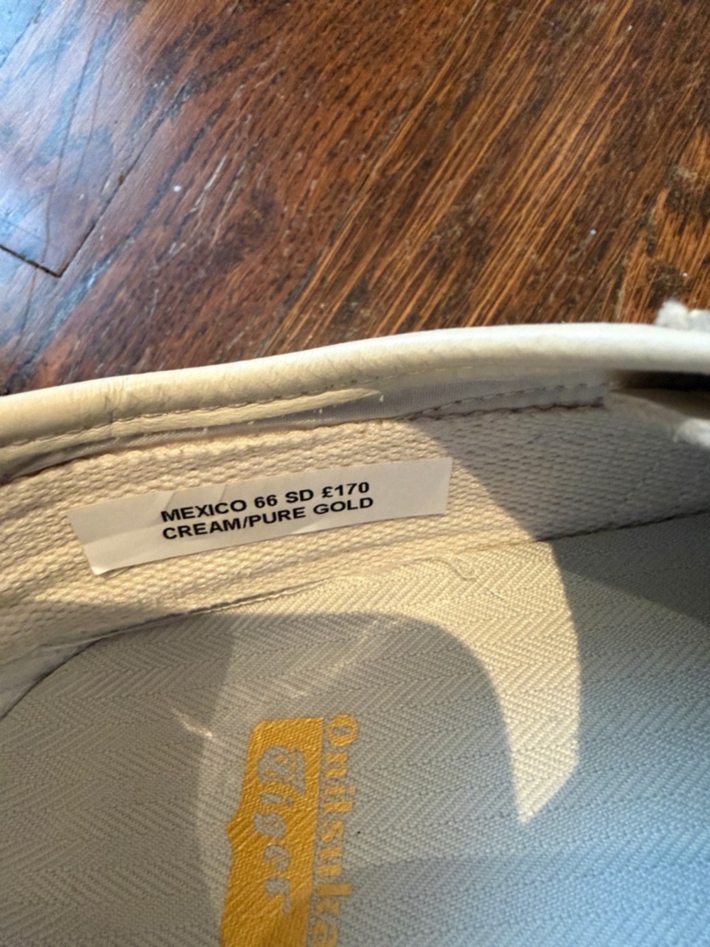 Onitsuka Tiger Mexico 66 Cream/Gold Men’s 7 - Picture 6 of 9